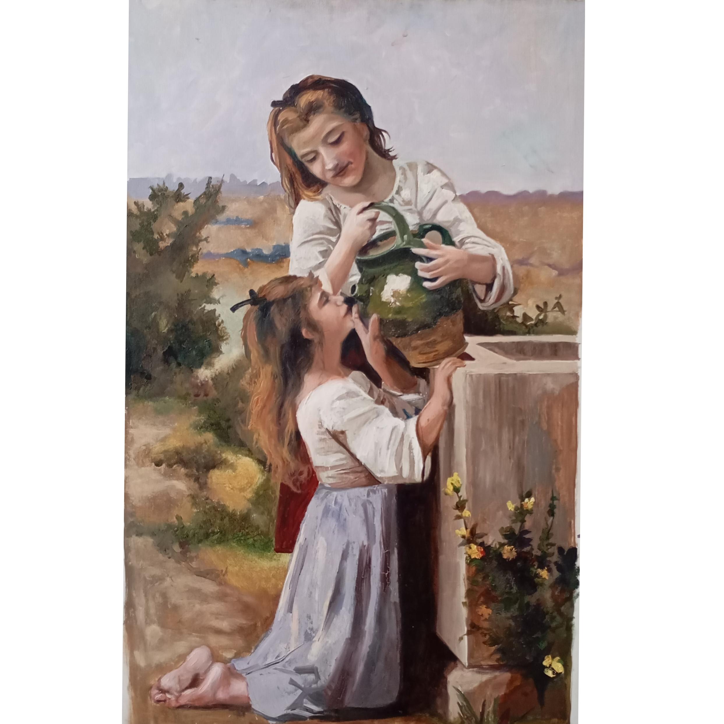 تابلو نقاشی رنگ و روغن تماما کار دست