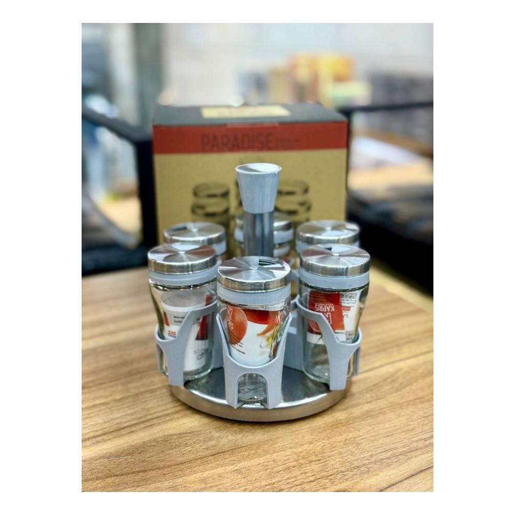 سرویس ادویه پاس چرخشی کف استیل