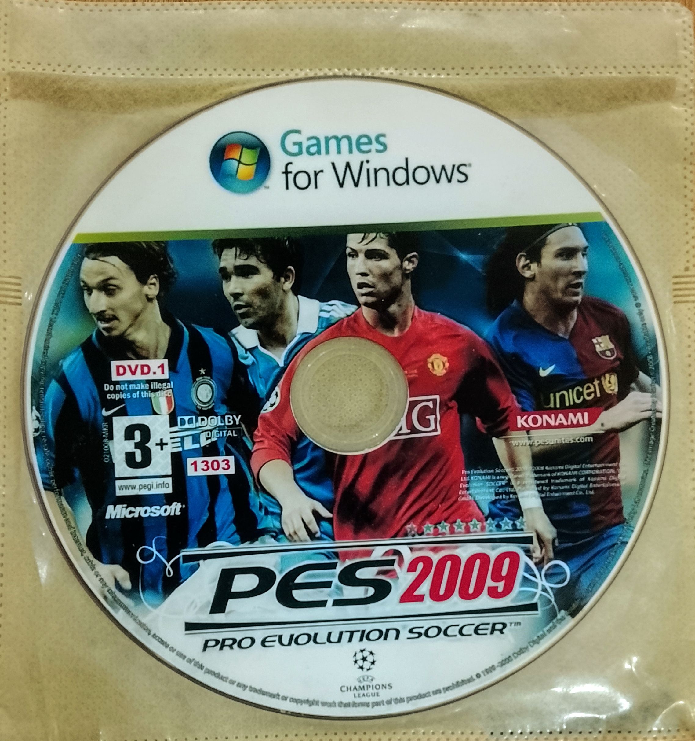 بازی کامپیوتر PES2009 /اورجینال/2CD