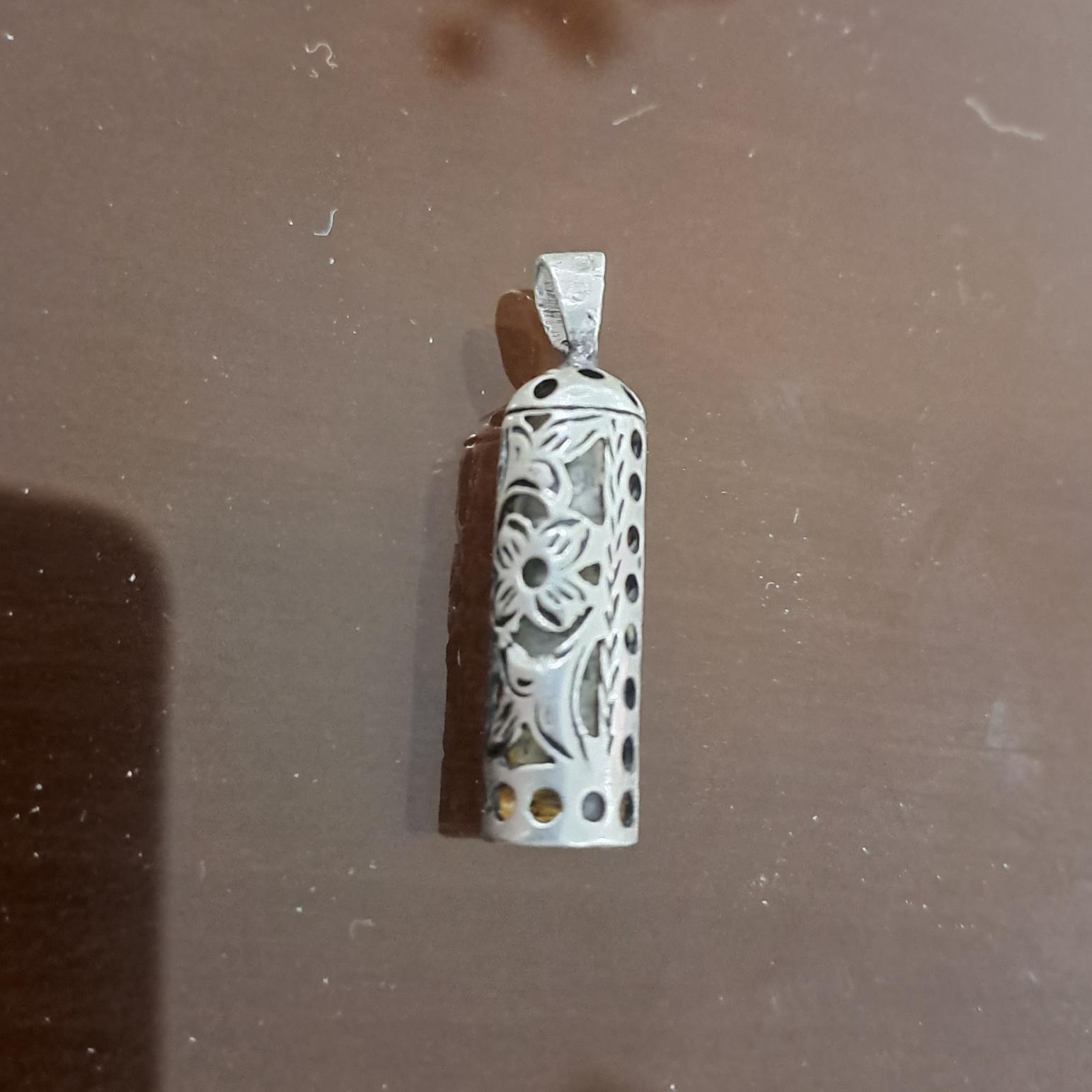 آویز نقره حرز دار وزن 3/35 گرم