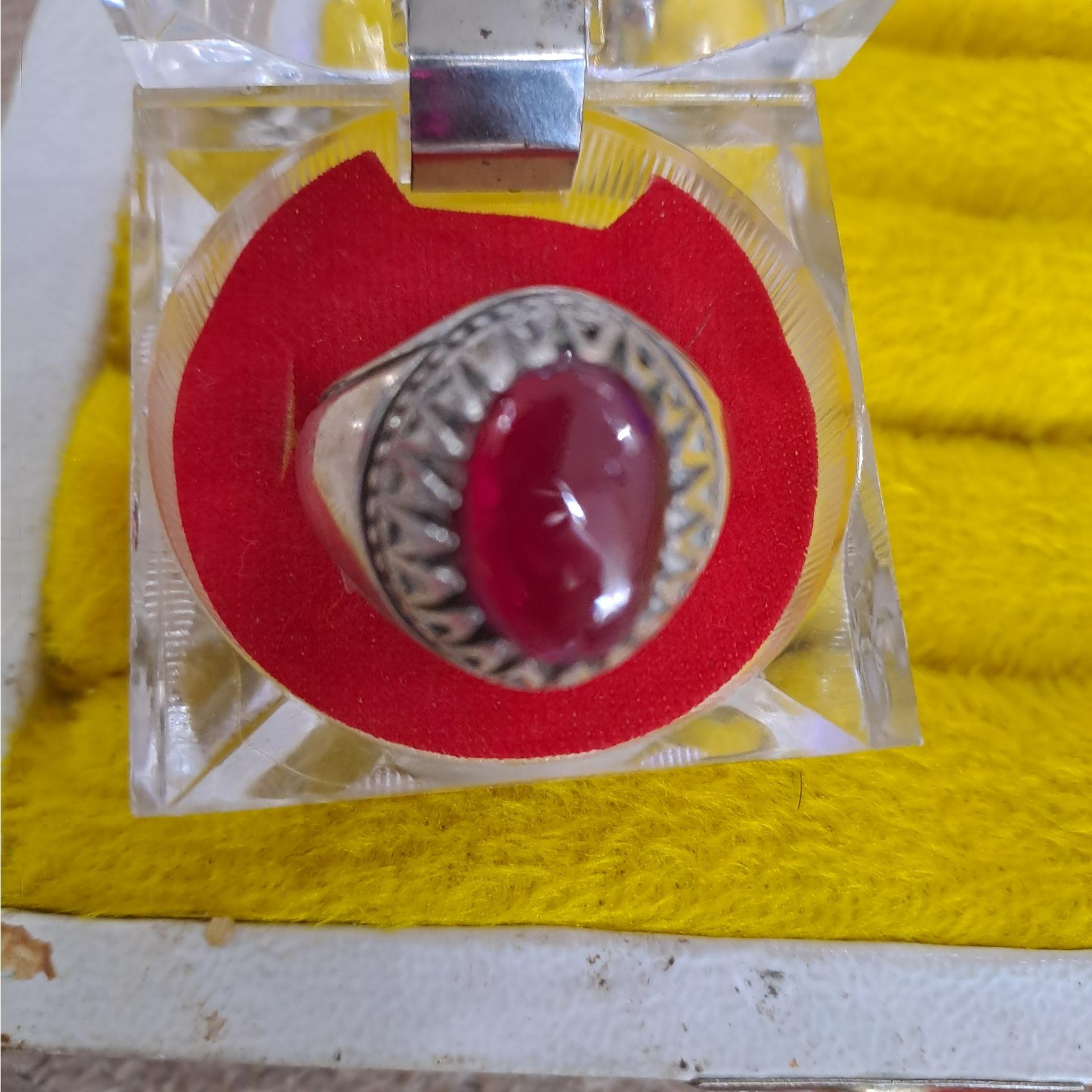 انگشتر یاقوت رکاب  فیلی