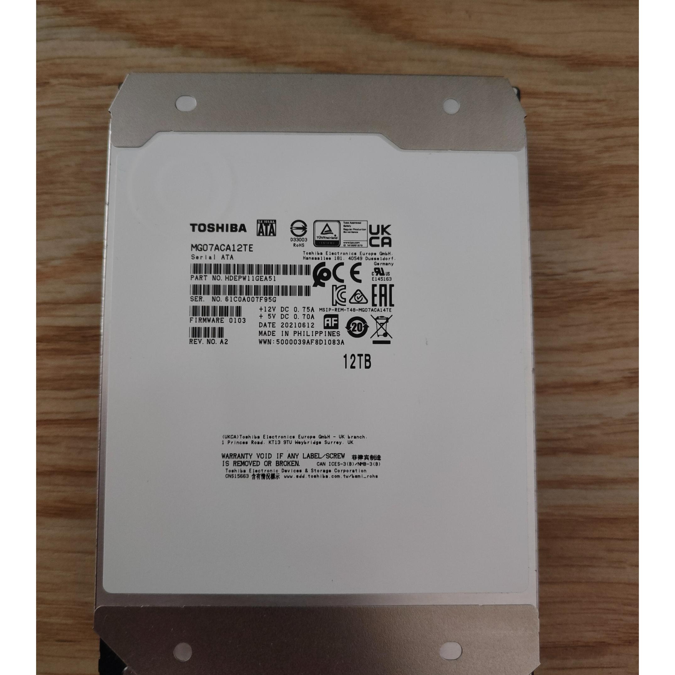 فروش هارد دیسک TOSHIBA MG07A ENTERPRISE 12TB