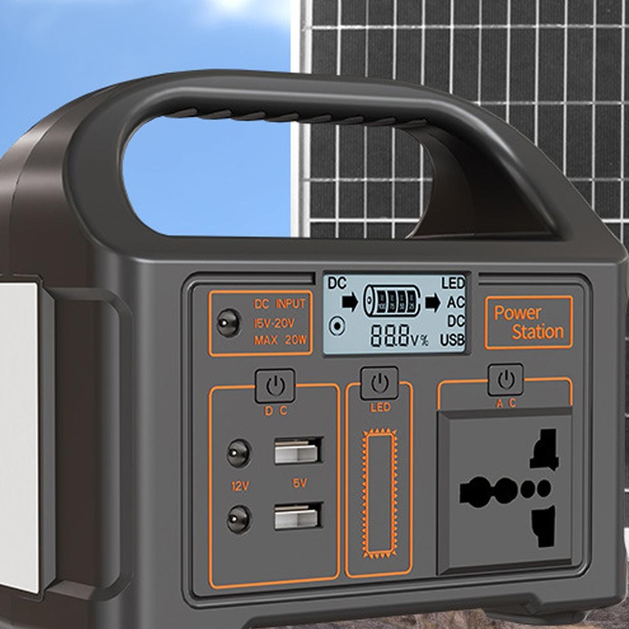 پاوراستیشن 100 وات بهمراه پنل خورشیدی مدل eg012