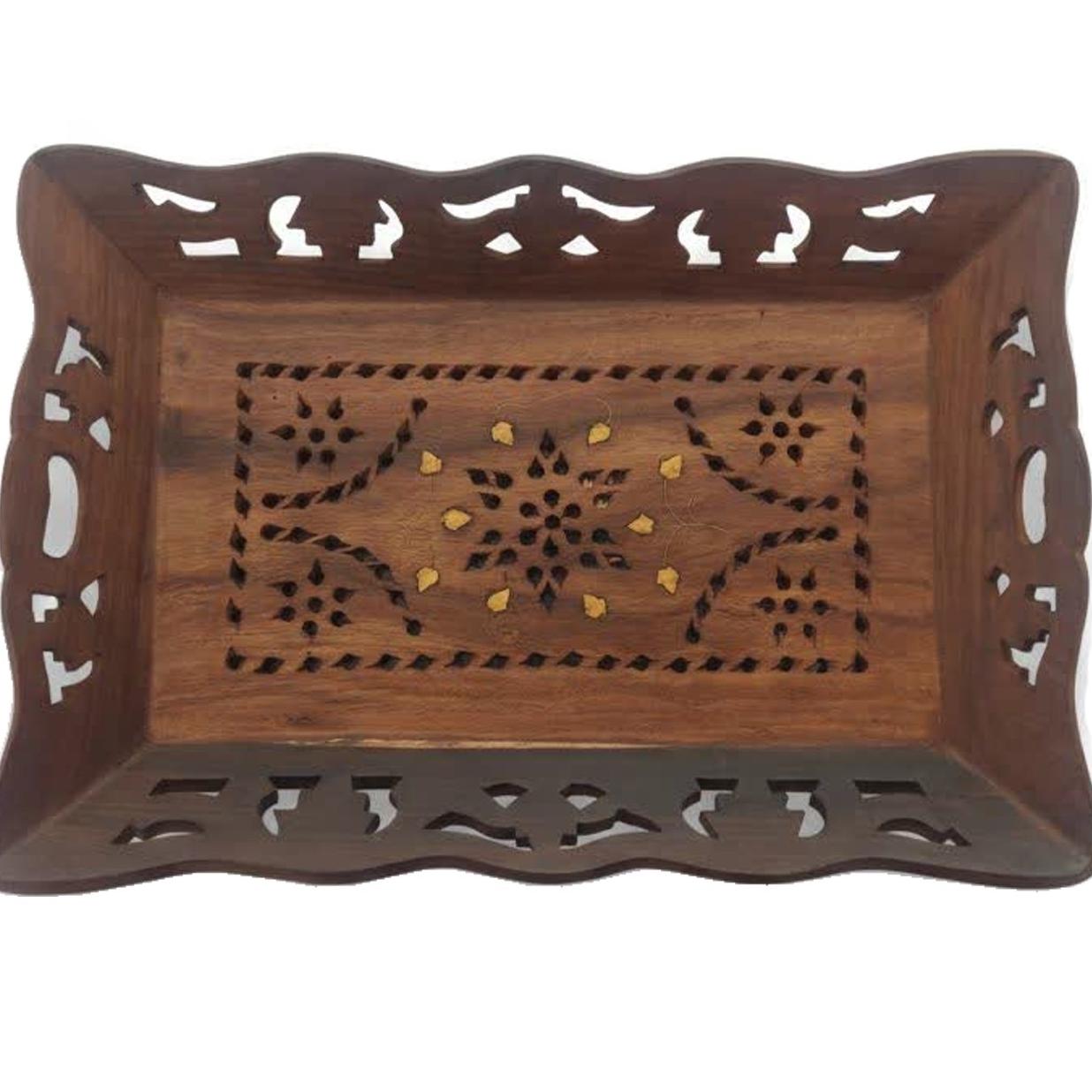 سینی چوبی مدل هندی کد 2232