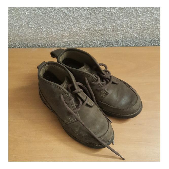 کفش چرم قهوه ای