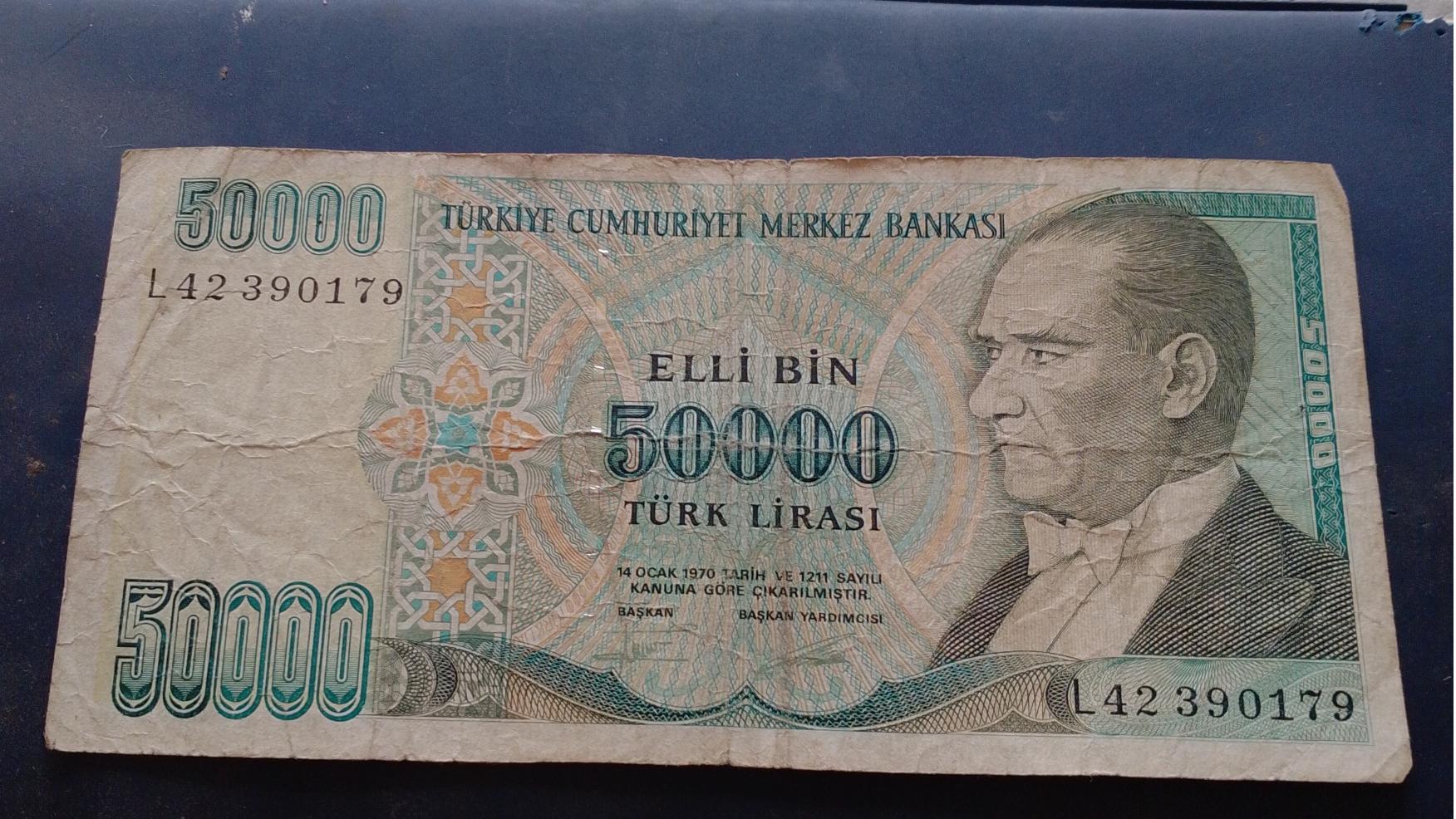 50000 لیر ترکیه