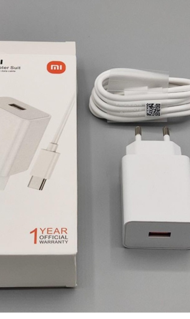 شارژرشیائومی27 وات اصل باکابل اصل صددرصدفست شارژ