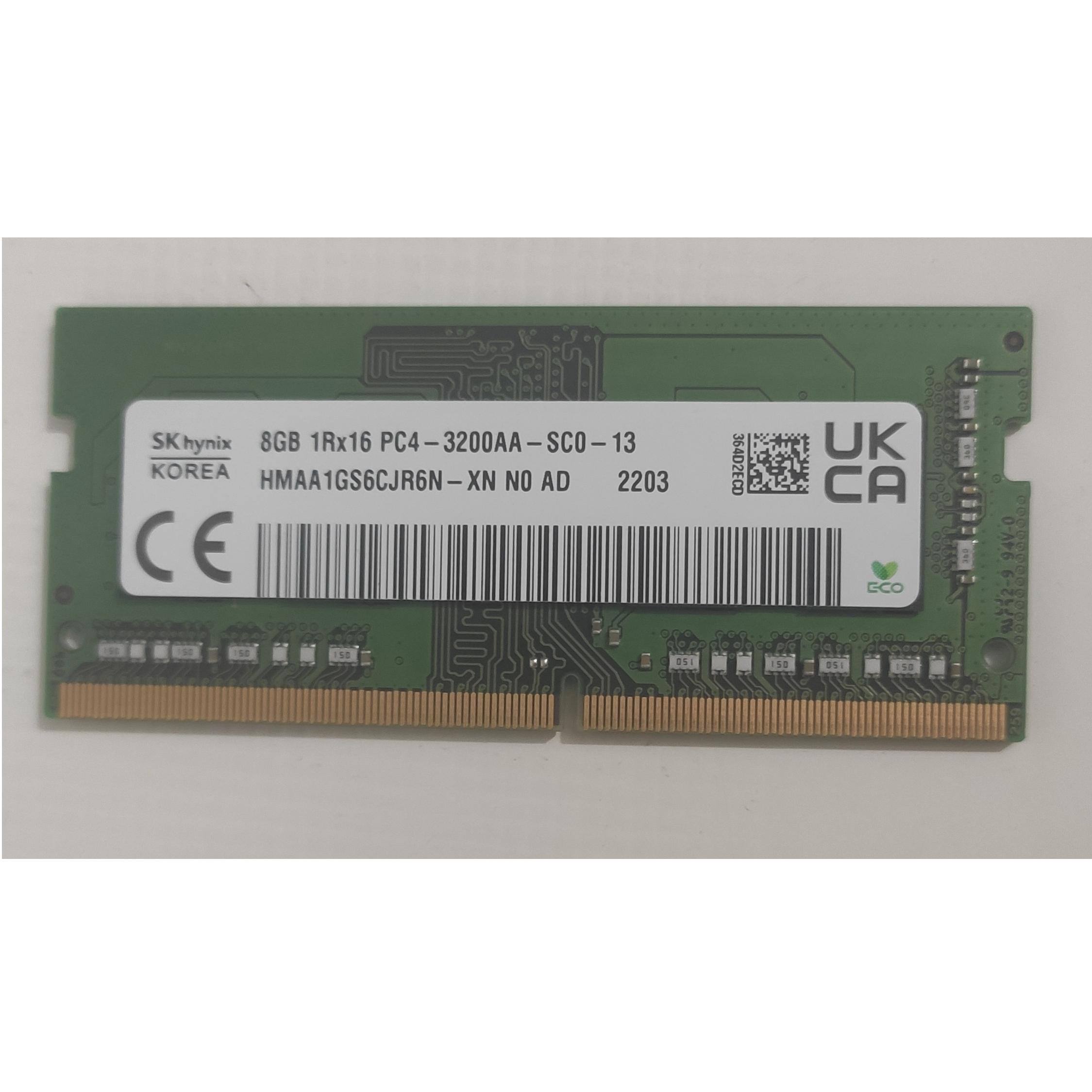 2عدد رم لپ تاپ ddr4 8g 3200 هاینیکس