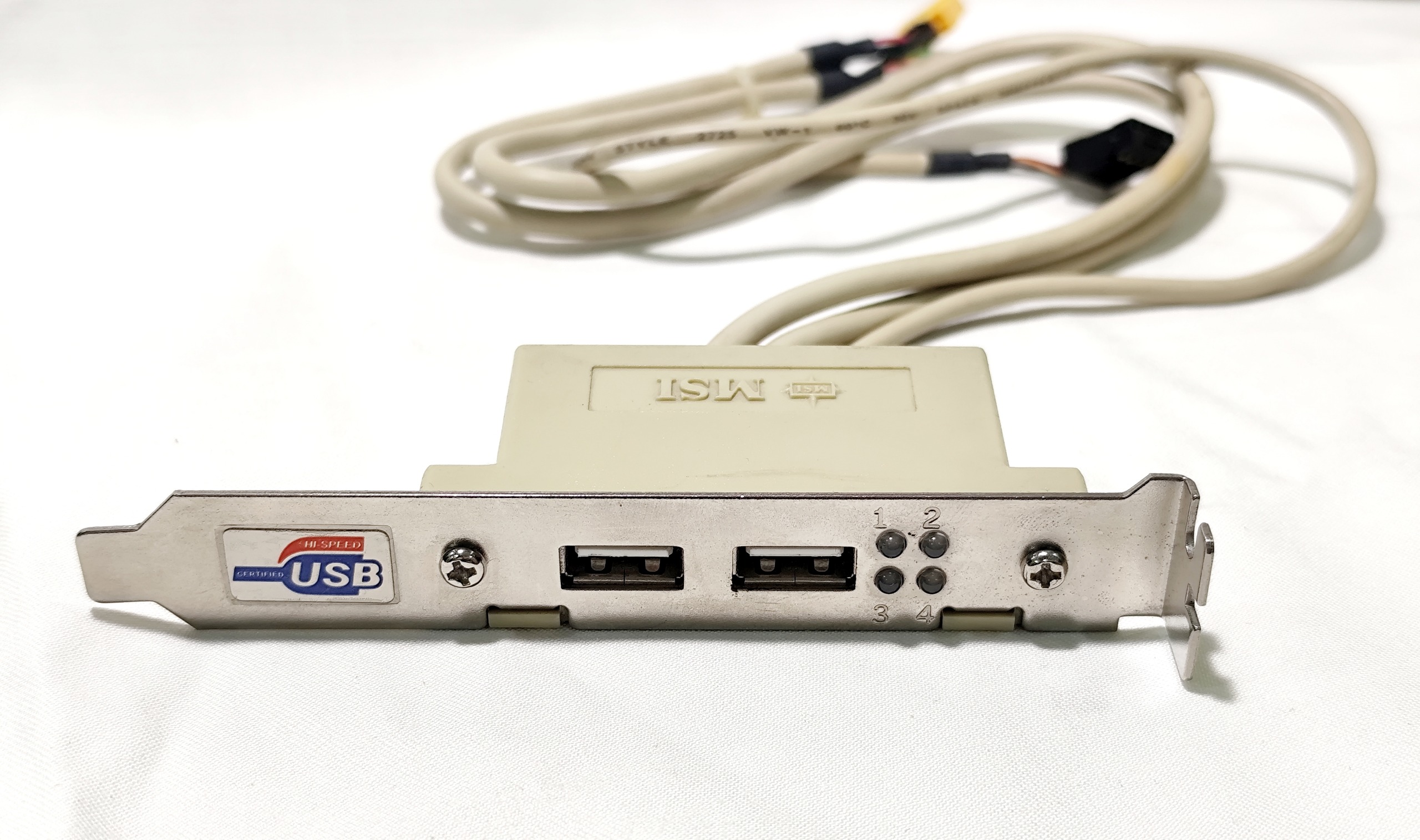 براکت پنل پشت کیس افزایش USB اصلی MSI با نشانگر