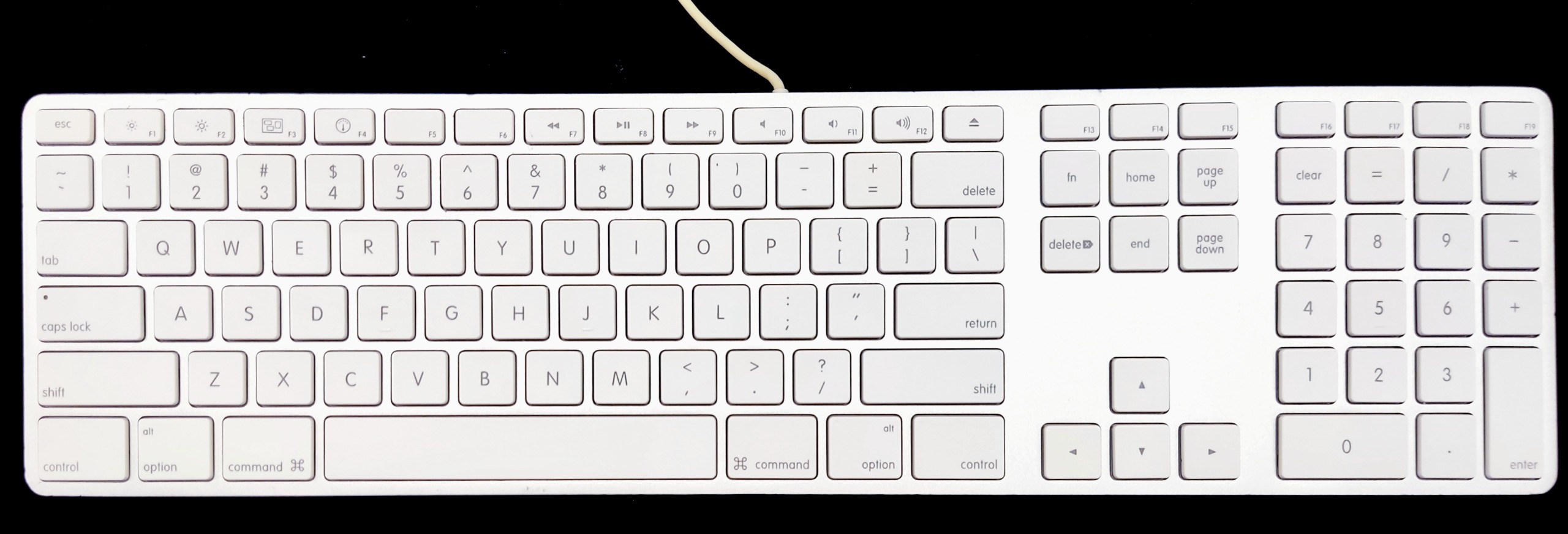 کیبورد اوریجینال اپل A1243 Apple کدK49