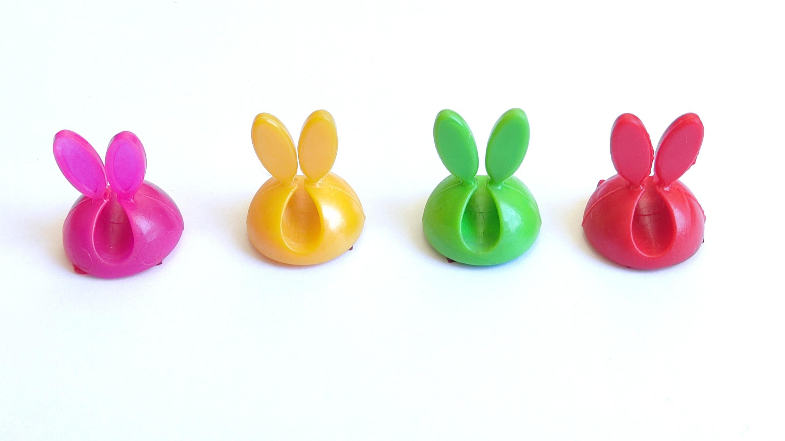 نگهدارنده و نظم دهنده سیم و کابل خرگوشی - صورتی