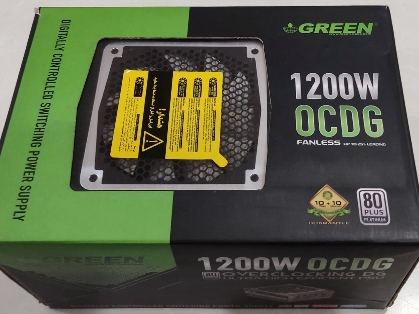پاور کامپیوتر گرین 1200 وات Green GP-1200B OCDG