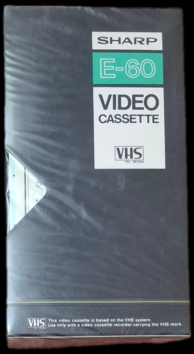 نوارخام VHS شارپ مدلE-60 فوق العاده کمیاب ژاپن