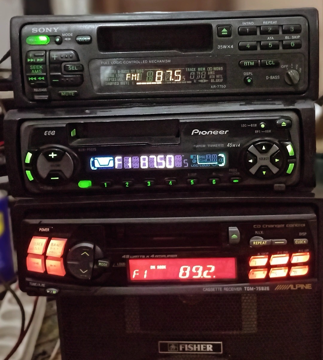 پایونیر سونی آلپاین هر3باهم