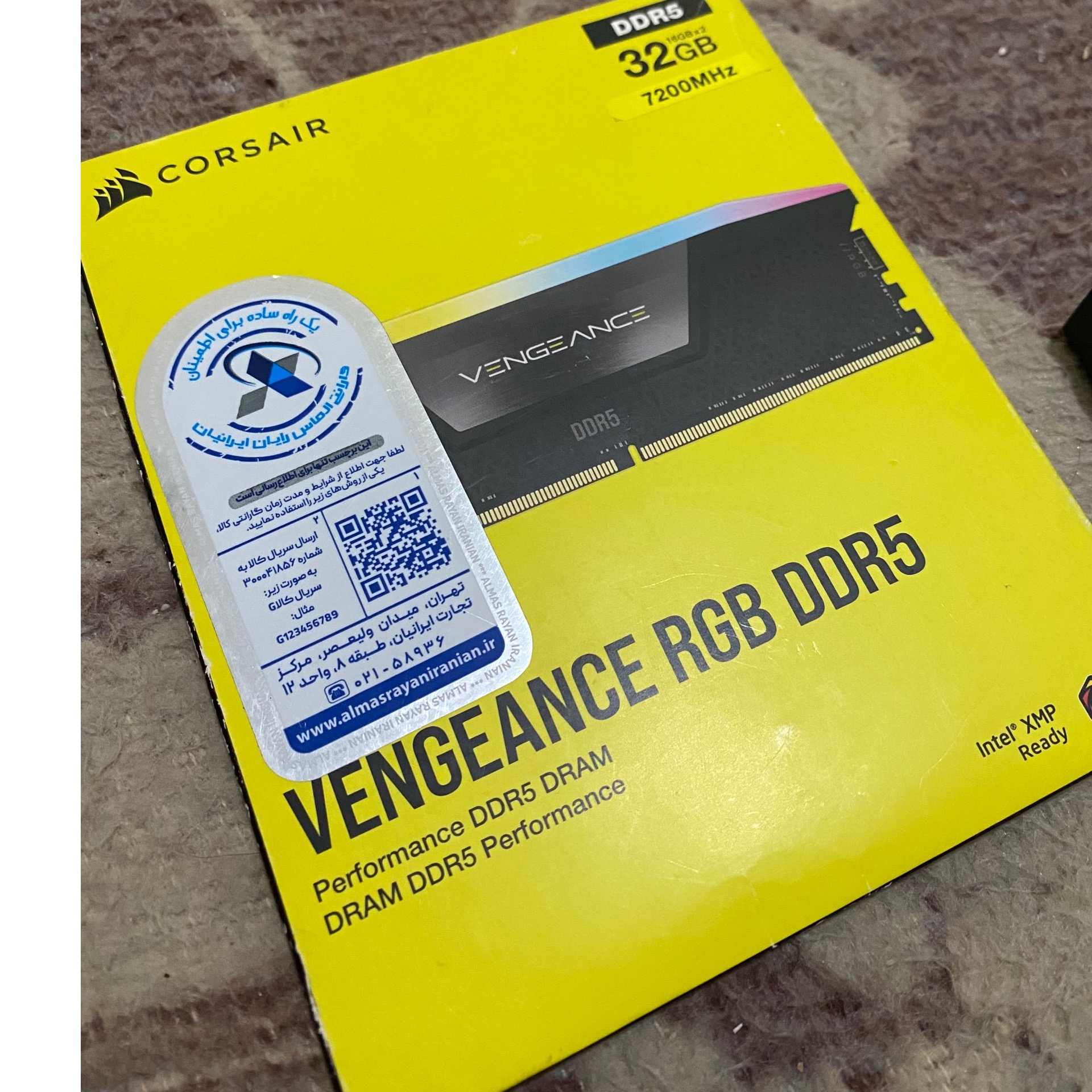 vengeance rgb 32gb 2x16 7200 cl34