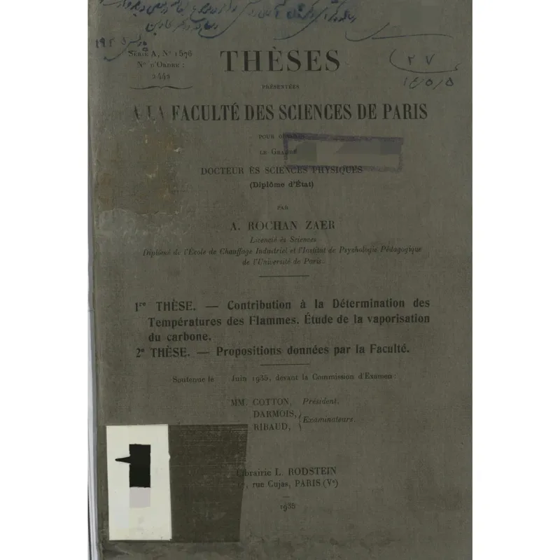 Contribution à la Détermination des Températures