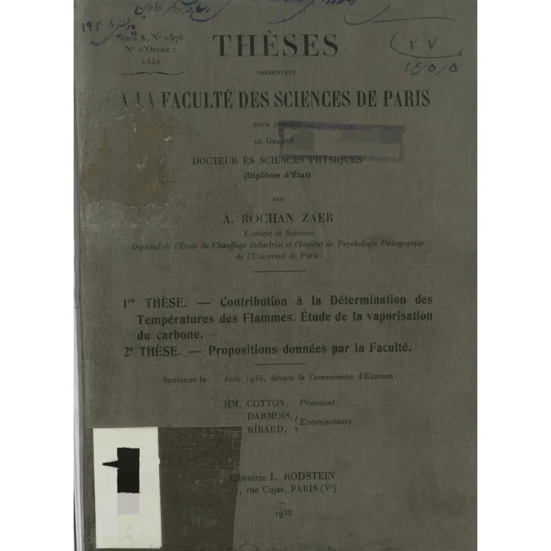 Contribution à la Détermination des Températures
