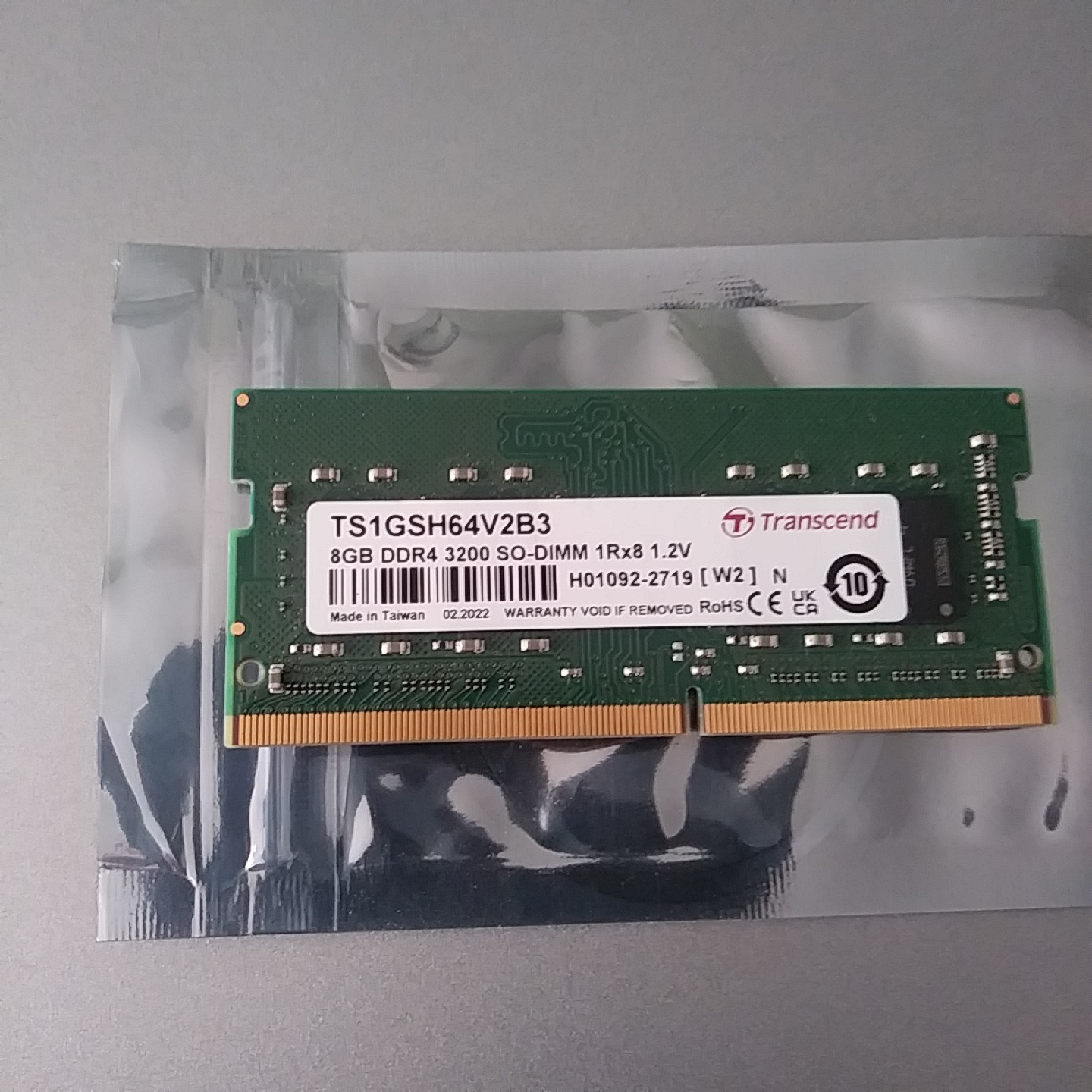 Transcend 8 gig DDR4 3200