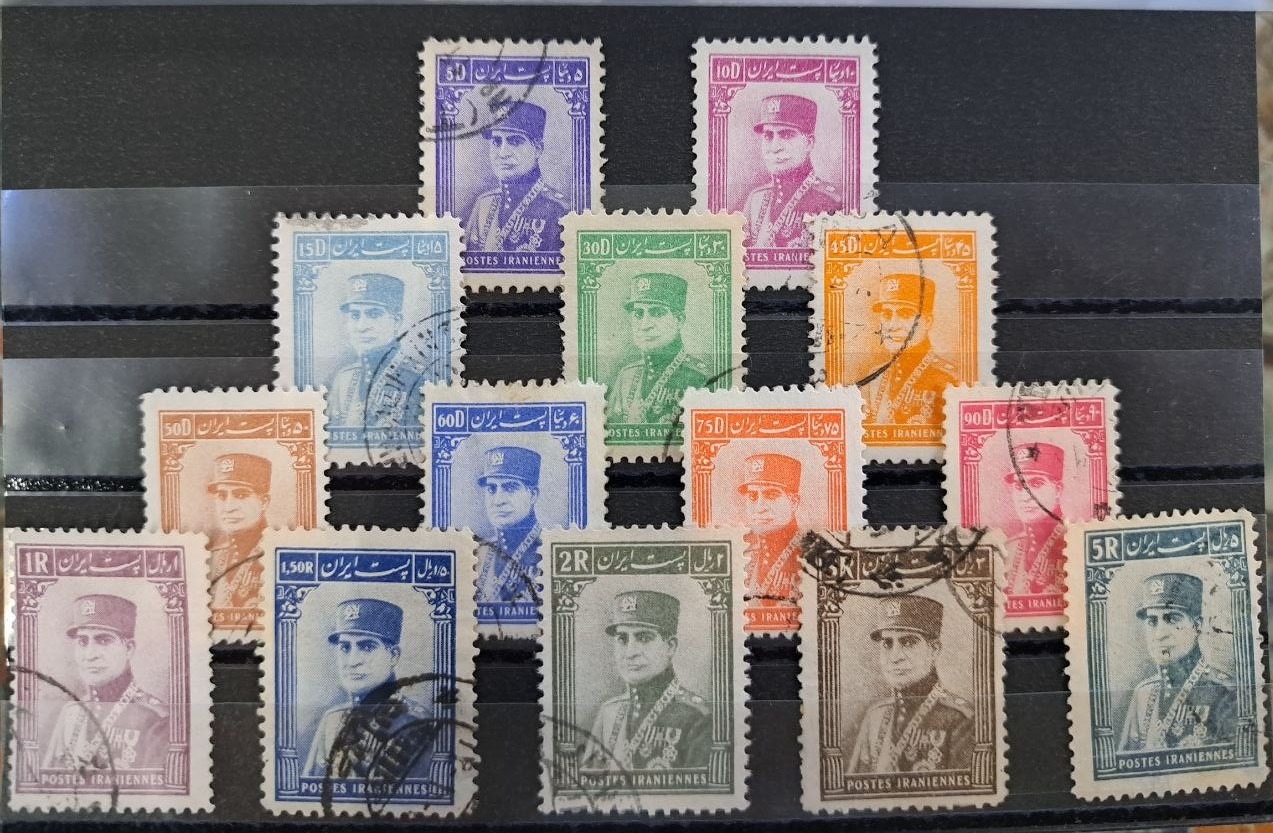 سری مهر خورده ستونی رضا شاه1314