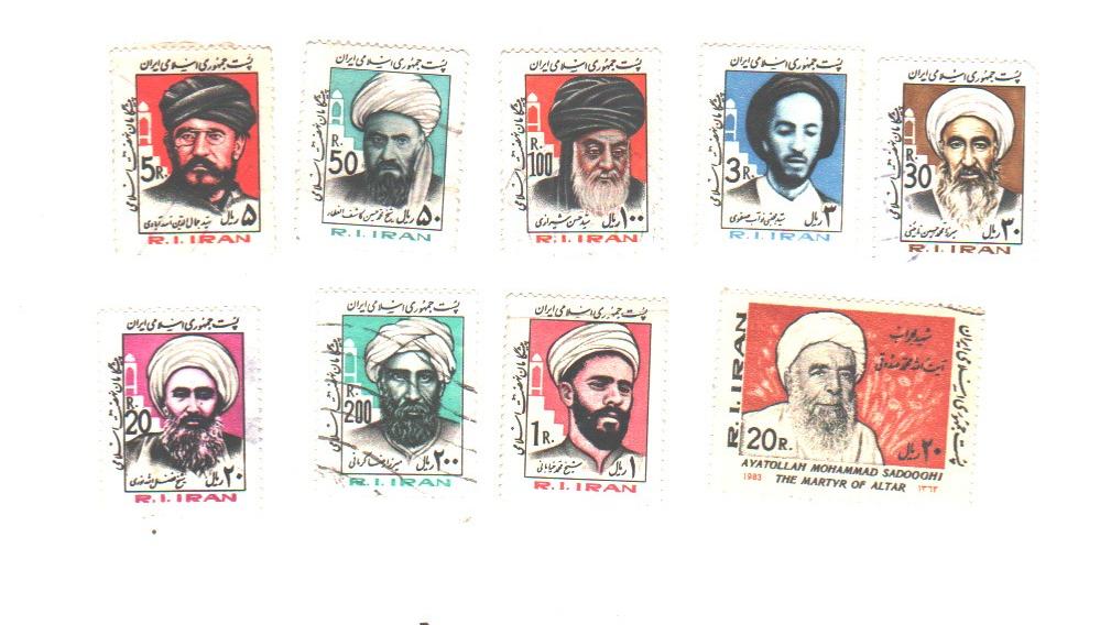 تمبر 10 قطعه شخصیتها جمهوری / b