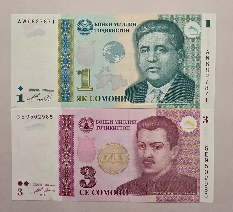 ست اسکناس تاجیکستان