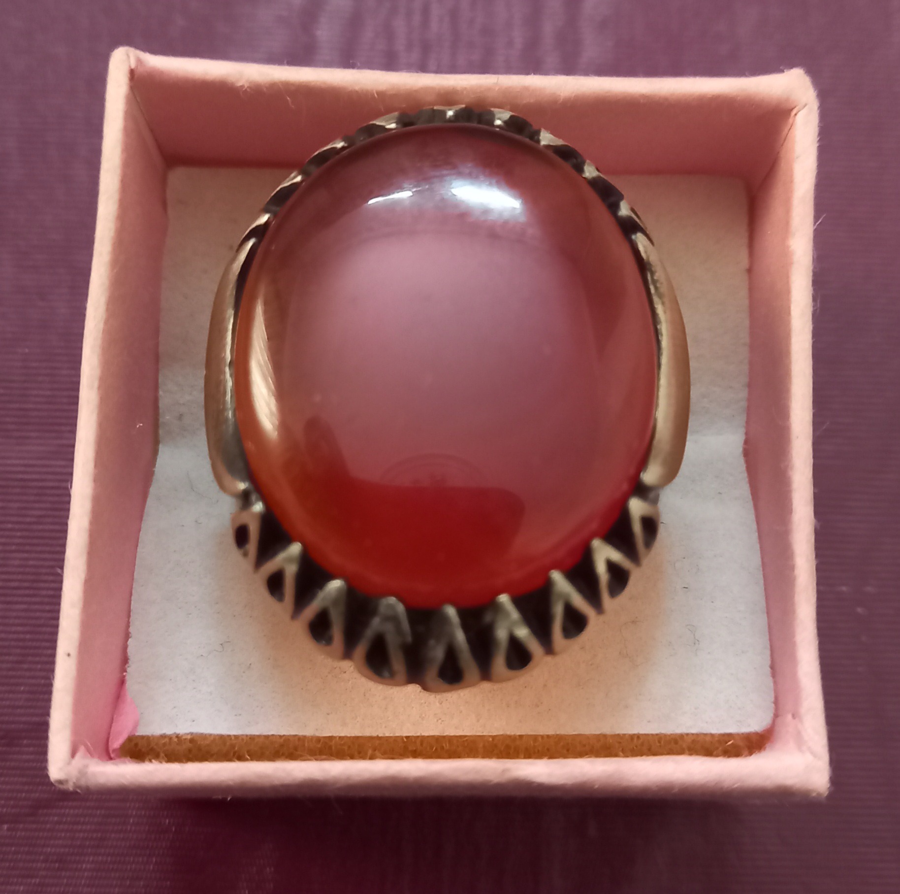 انگشتر قدیمی عقیق