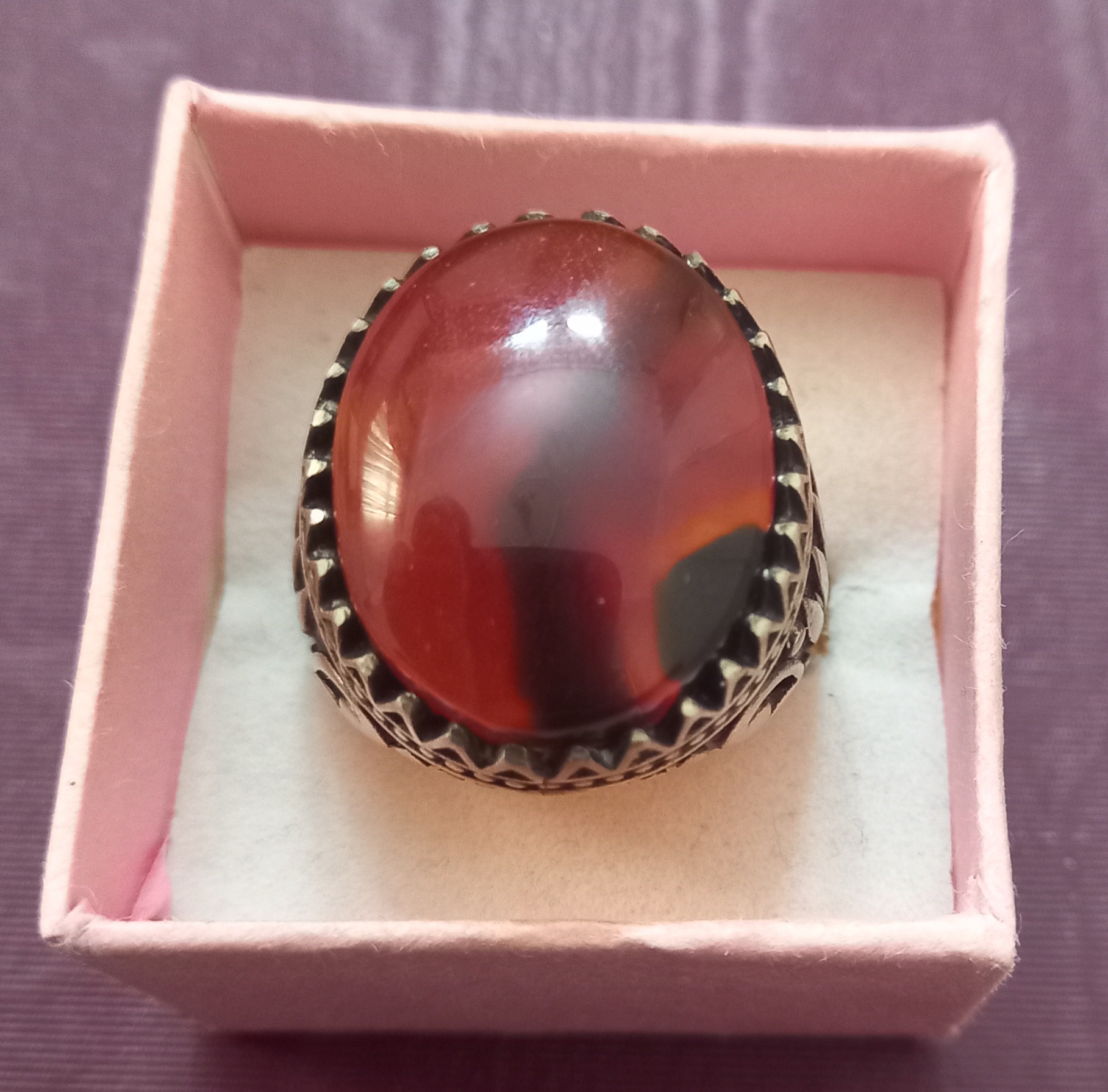 انگشتر قدیمی عقیق