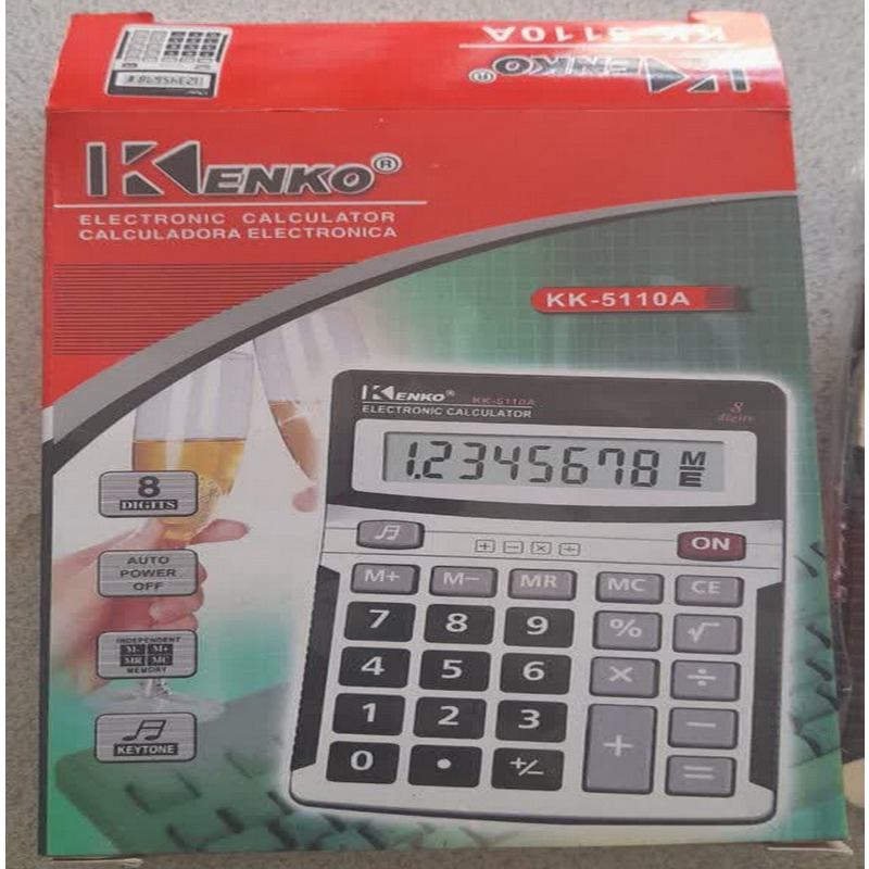 ماشین حساب KK-5110A تغذیه نور اطراف باتری قلمی