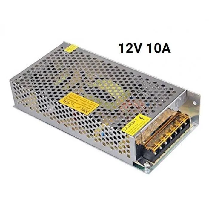منبع تغذیه پاور سوئیچینگ ترانس 12 ولت 10 آمپر برق