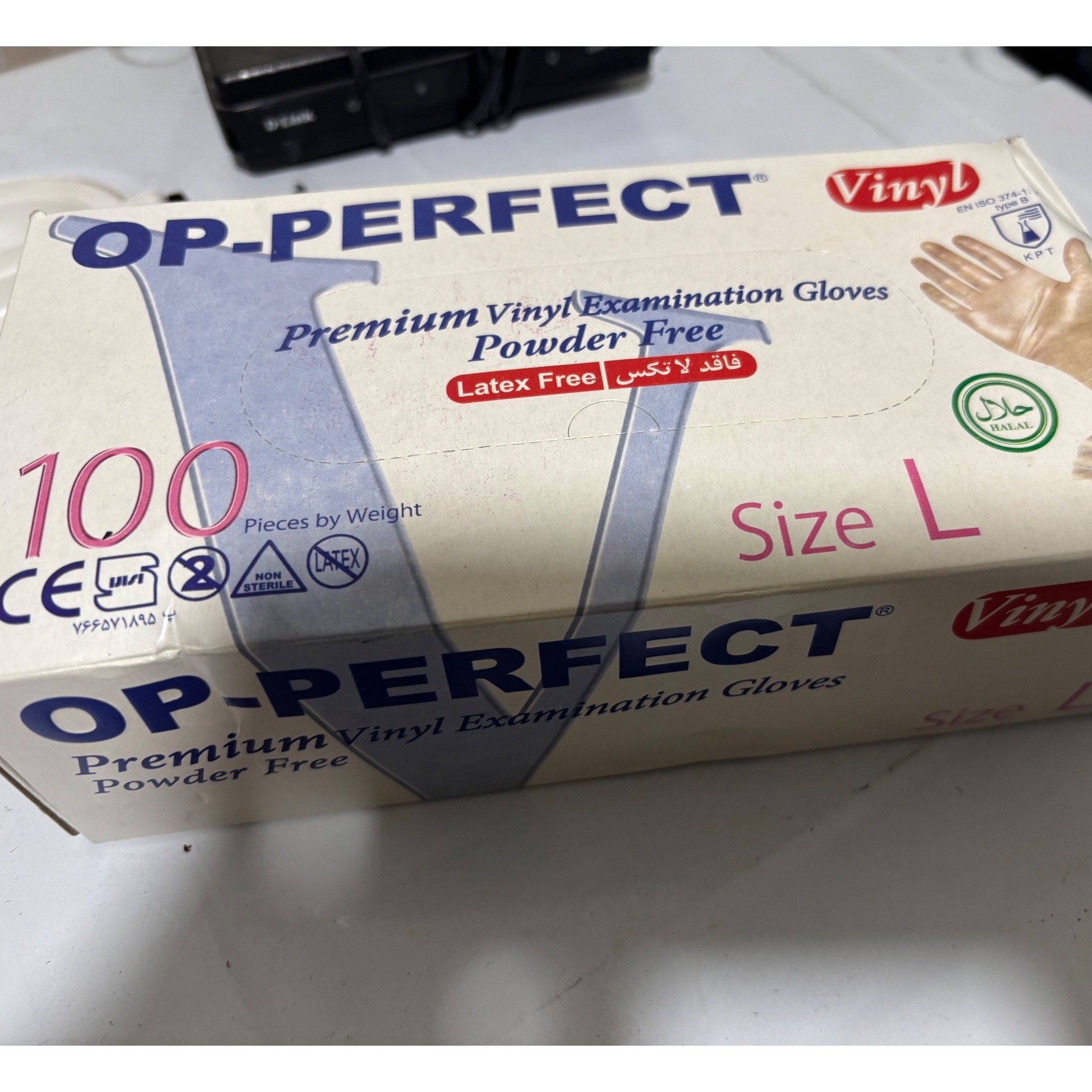 دستکش لاتکس لارج بدون پودر