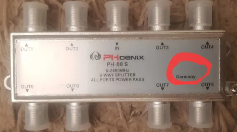 اسپلیتر آلمانی اصل 1 ب 6 و 1 ب 8