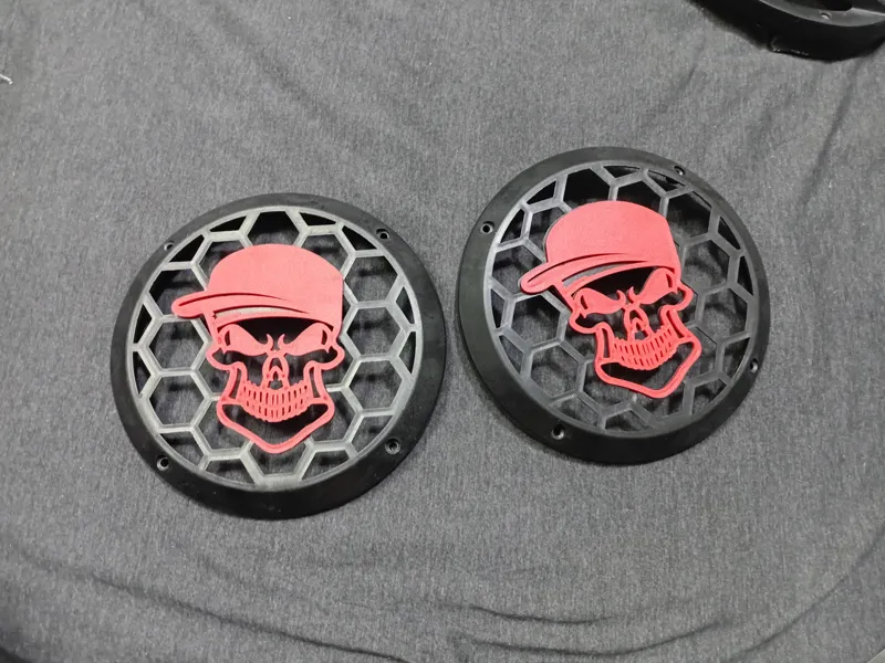 یک جفت قاب باند گرد اندازه 8 اینچ طرح اسکلت