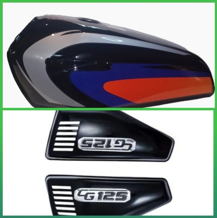 باک و قاب بغل مشکی موتور سیکلت هندا 125