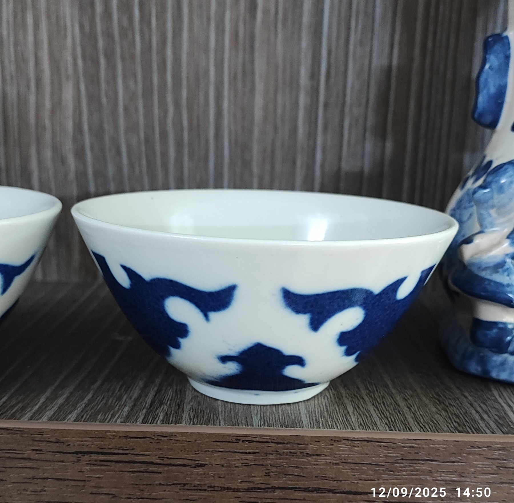 کاسه قدیمی قلم ابی