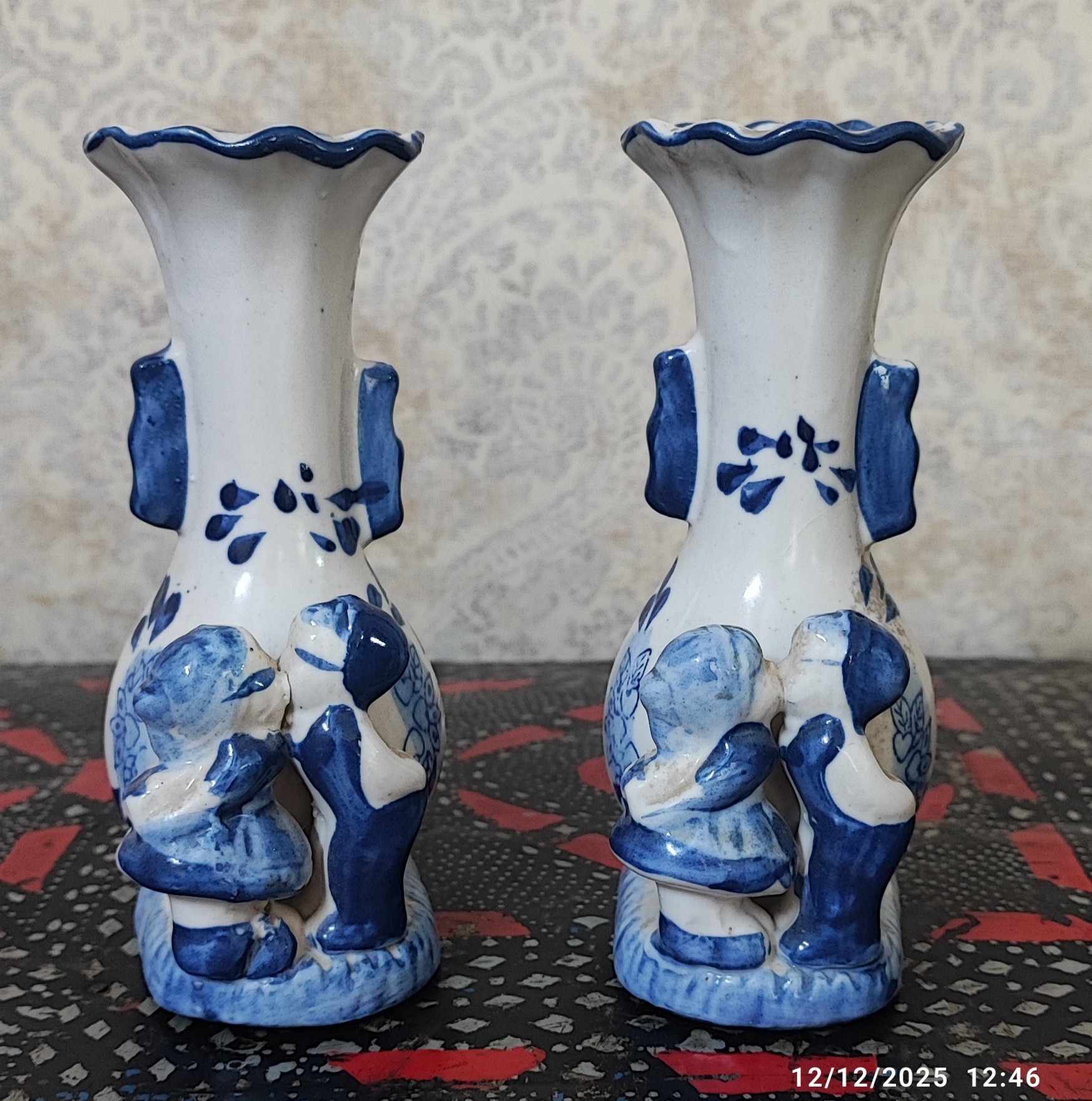 گلدان دلف قدیمی قلم ابی