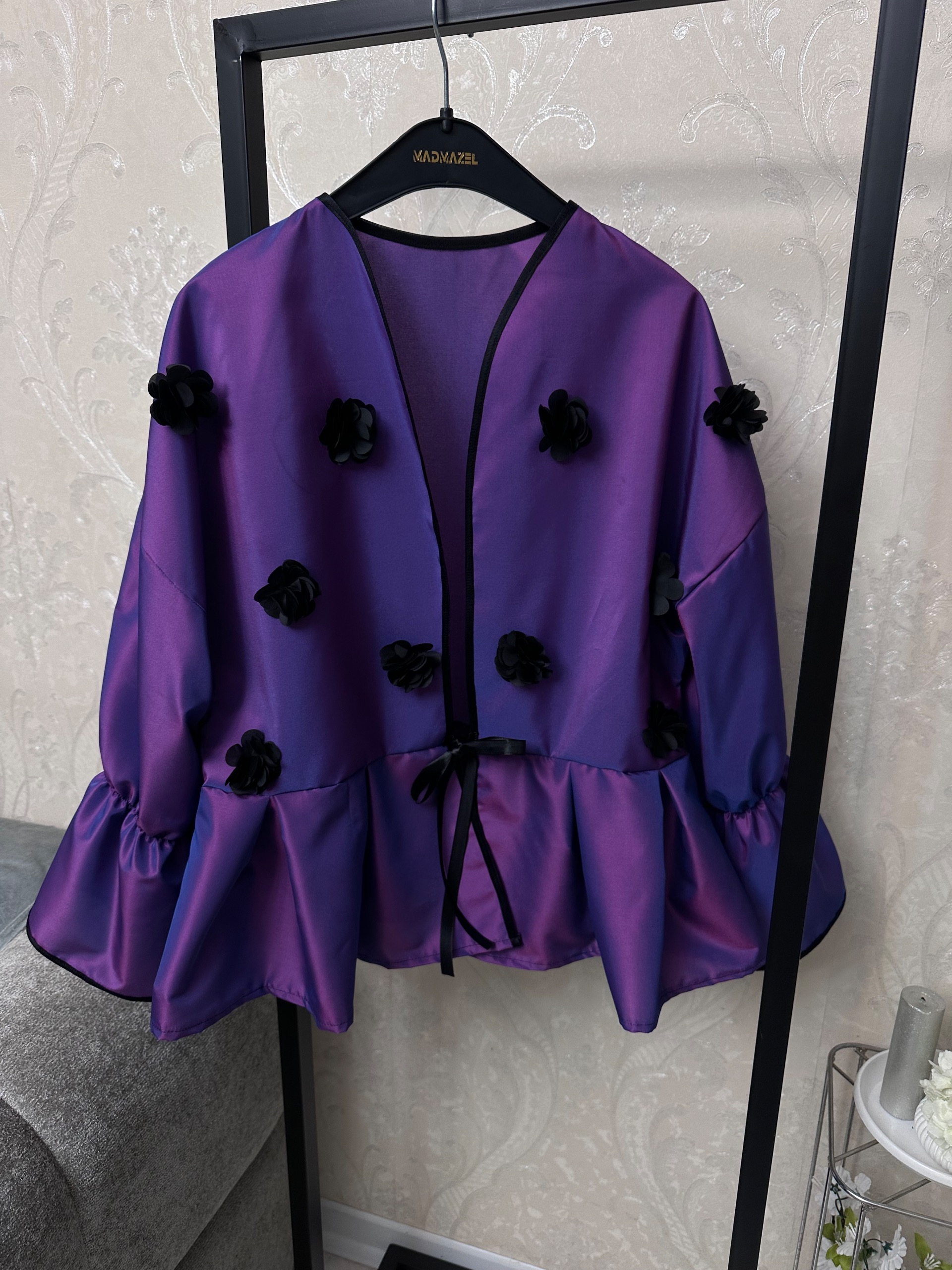 مانتو پایین چین گلدار