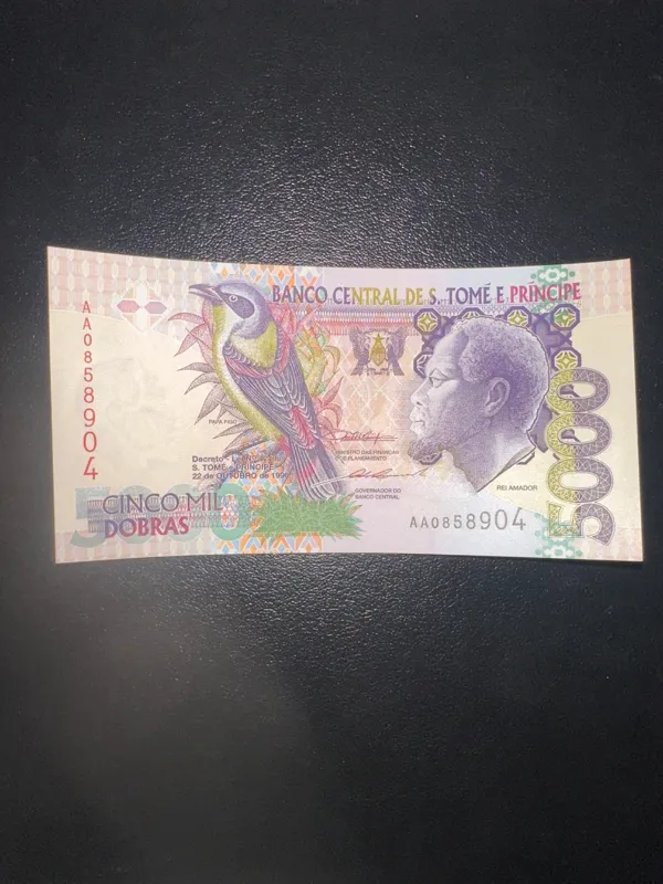 اسکناس 5000 دوبراس سائوتومه و پرنسیب