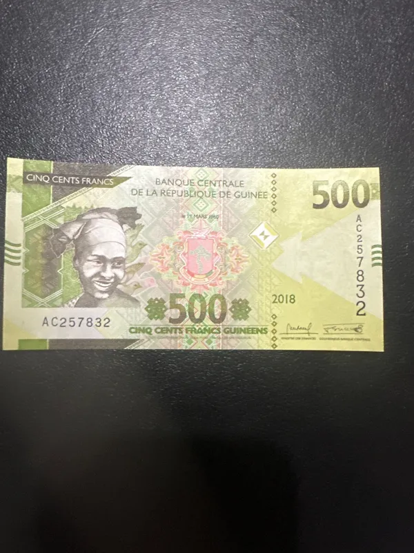 اسکناس 500 فرانک گینه