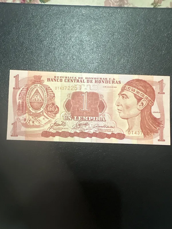 اسکناس 1 لیمپراس هندوراس