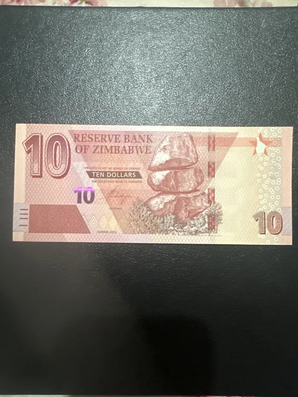 اسکناس 10 دلار هیبریدی زیمباوه