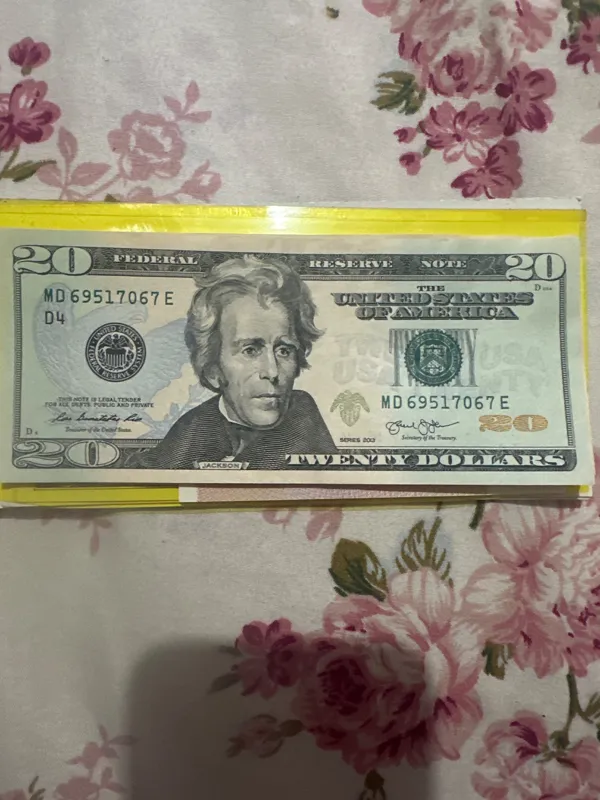 اسکناس 20 دلار آمریکا