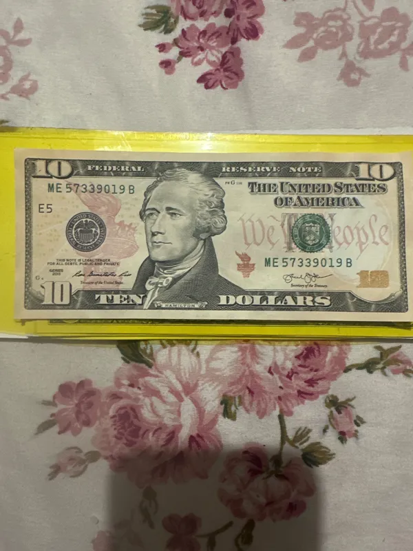 اسکناس 10 دلار آمریکا
