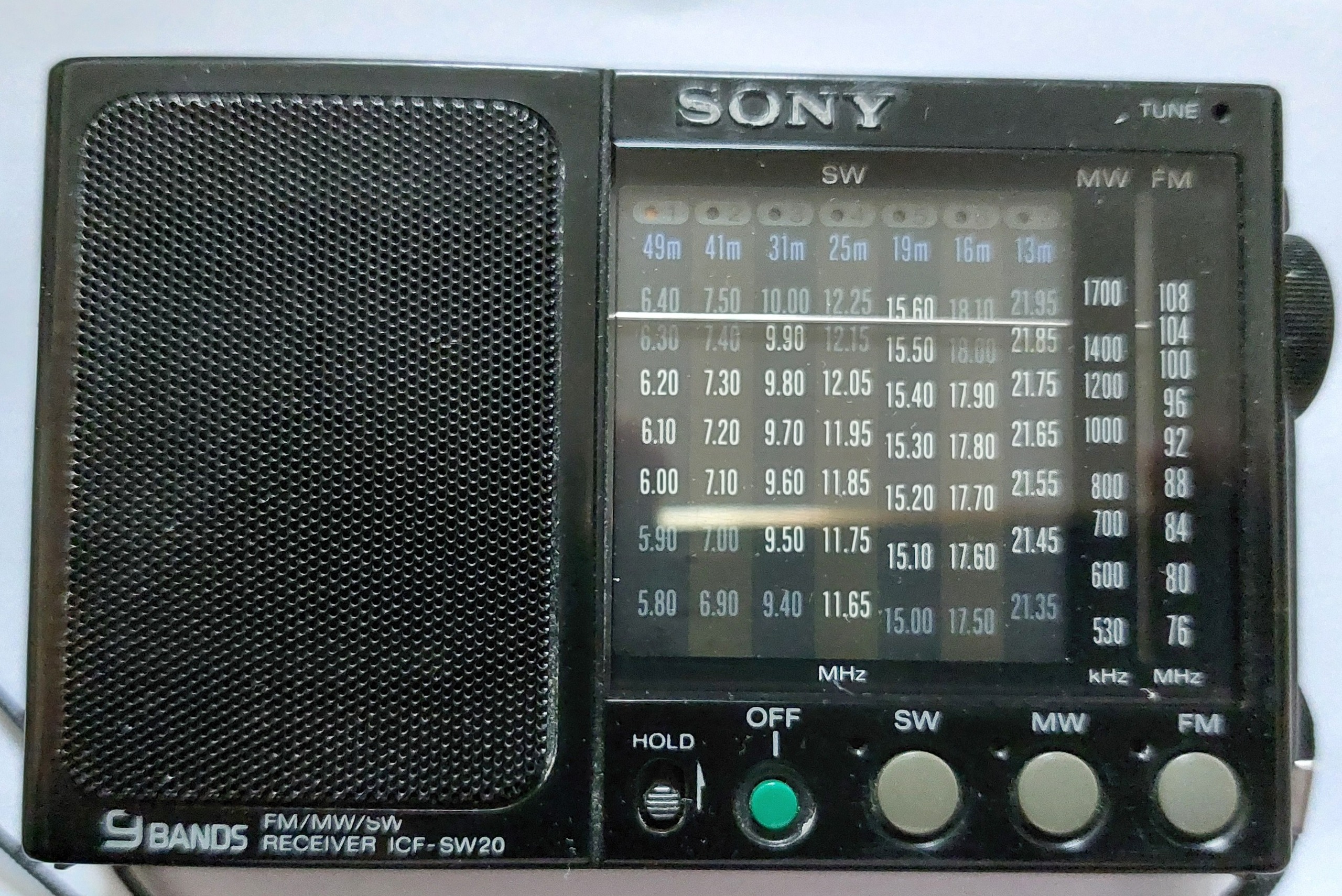 رادیو سونیSONY ICF-SW20