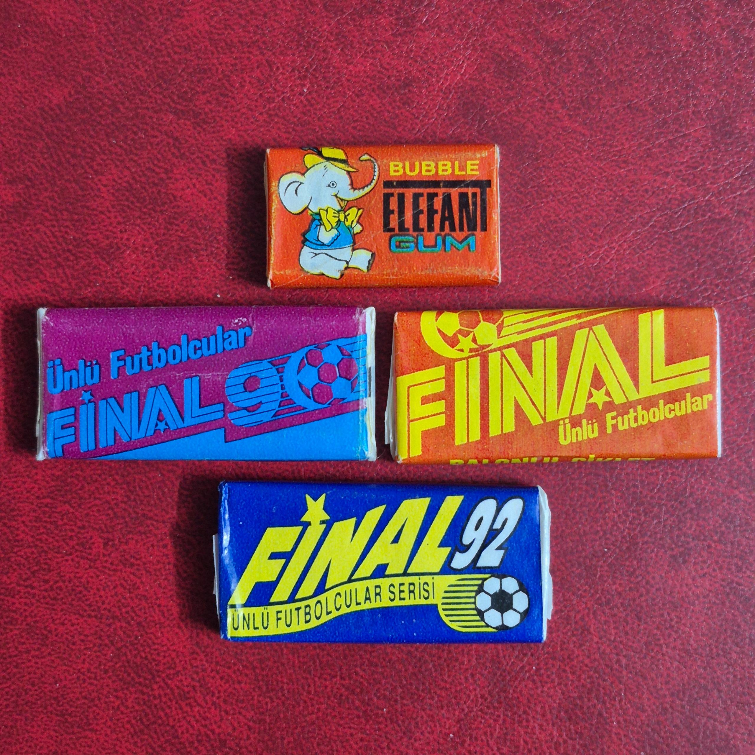 پوسته و آدامس قدیمی