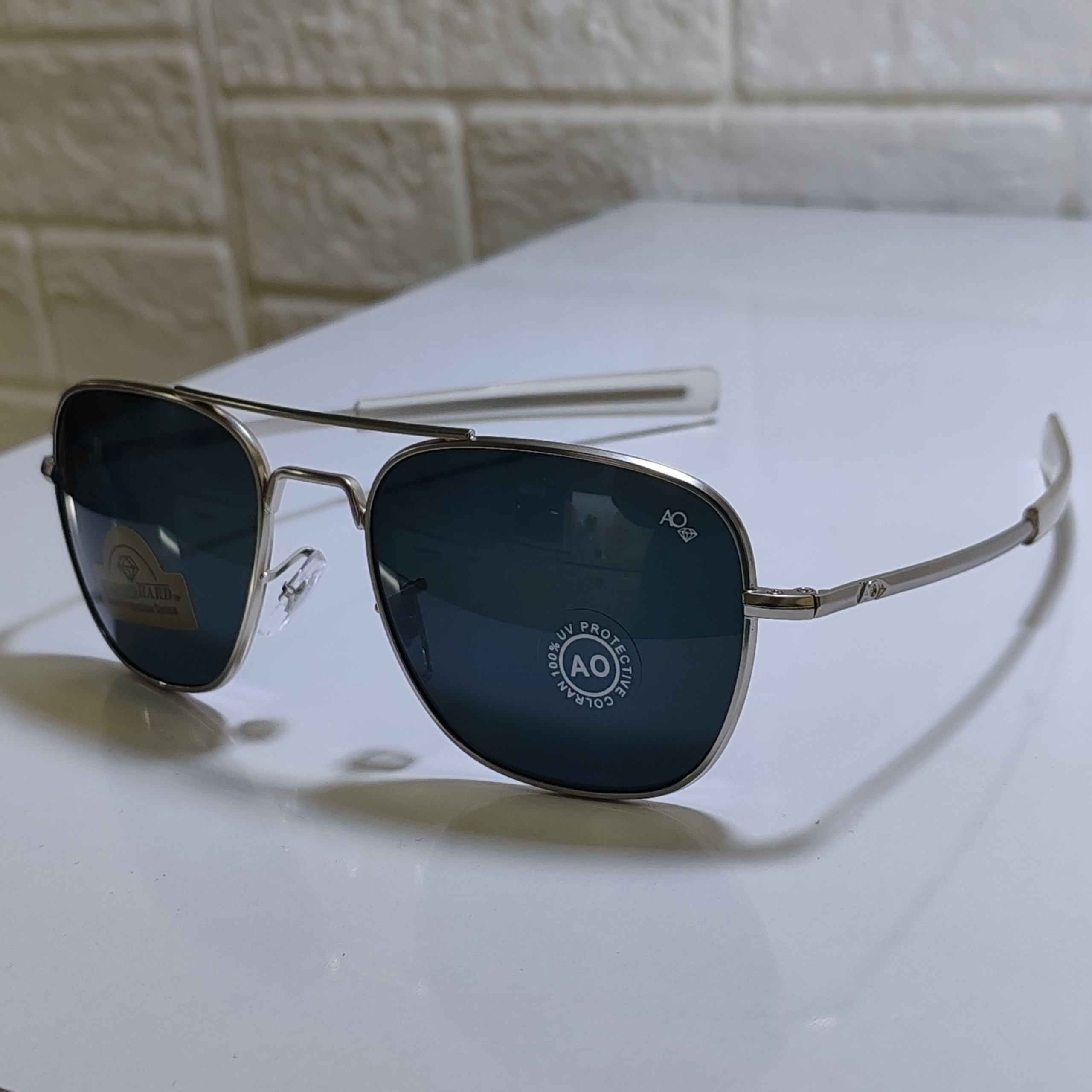 عینک آفتابی مردانه AO آمریکا تمام مشکی جذاب57