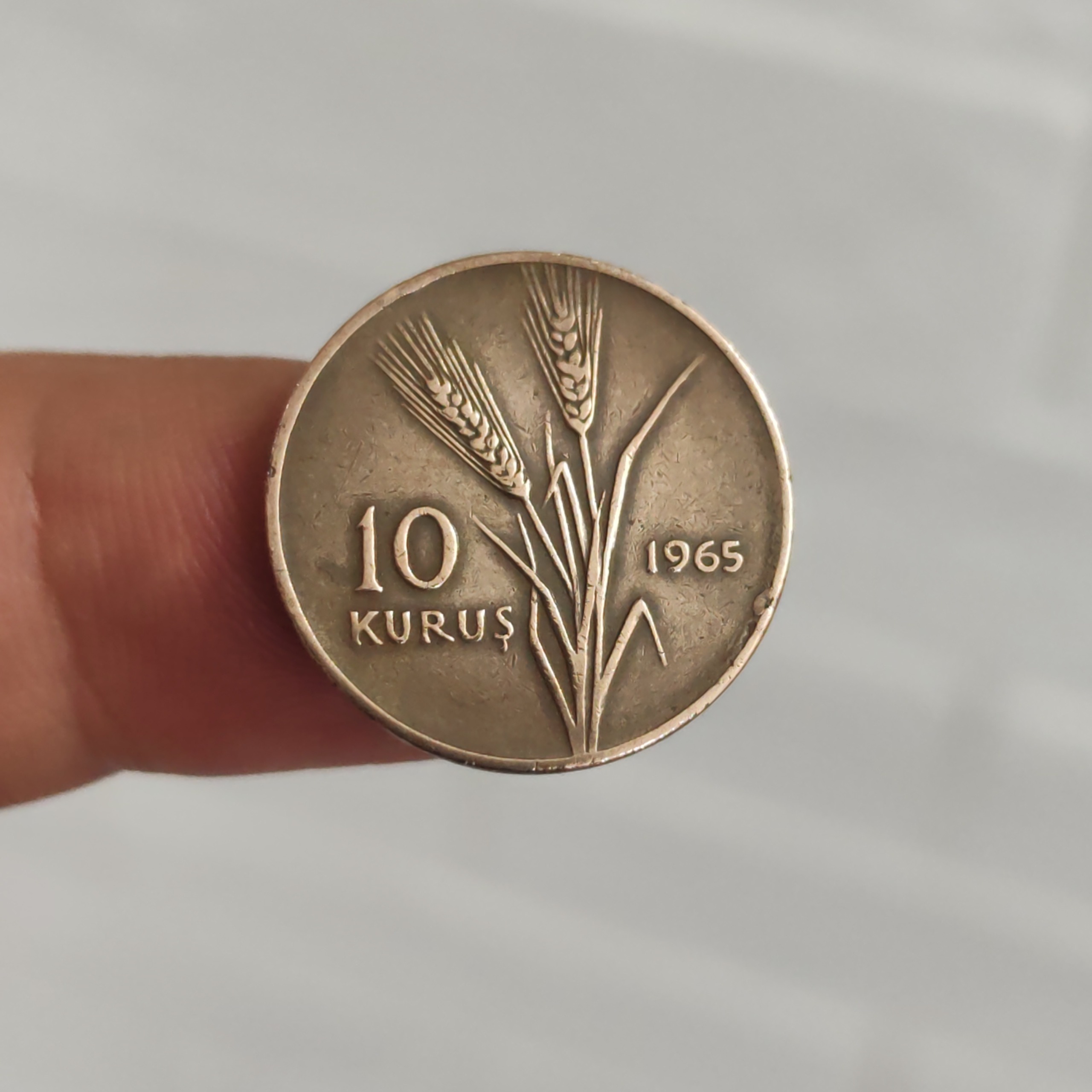 سکه قدیمی خارجی 10کروس 1965 ترکیه کلکسیونی
