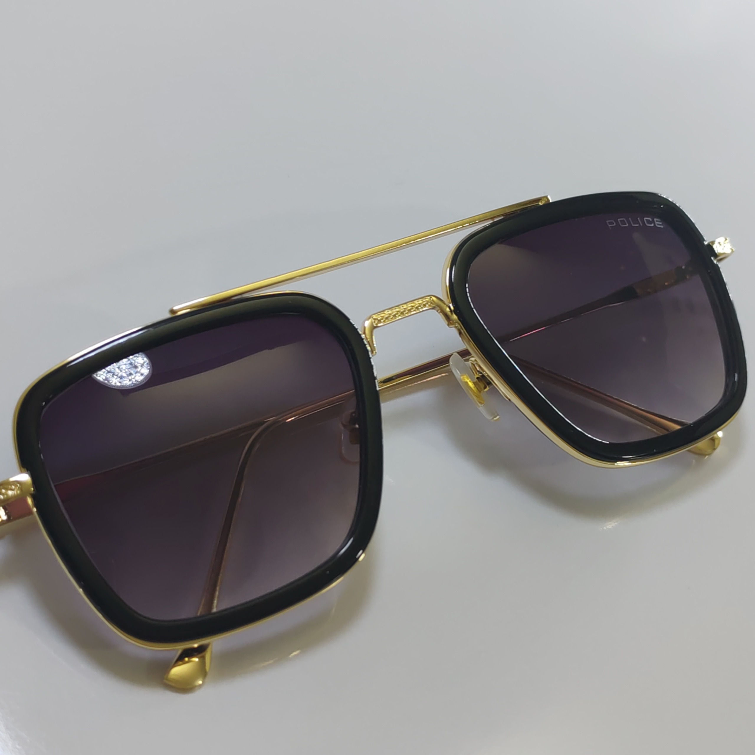 عینک آفتابی مردانه پلیس ایتالیا شیک دورنگ 58