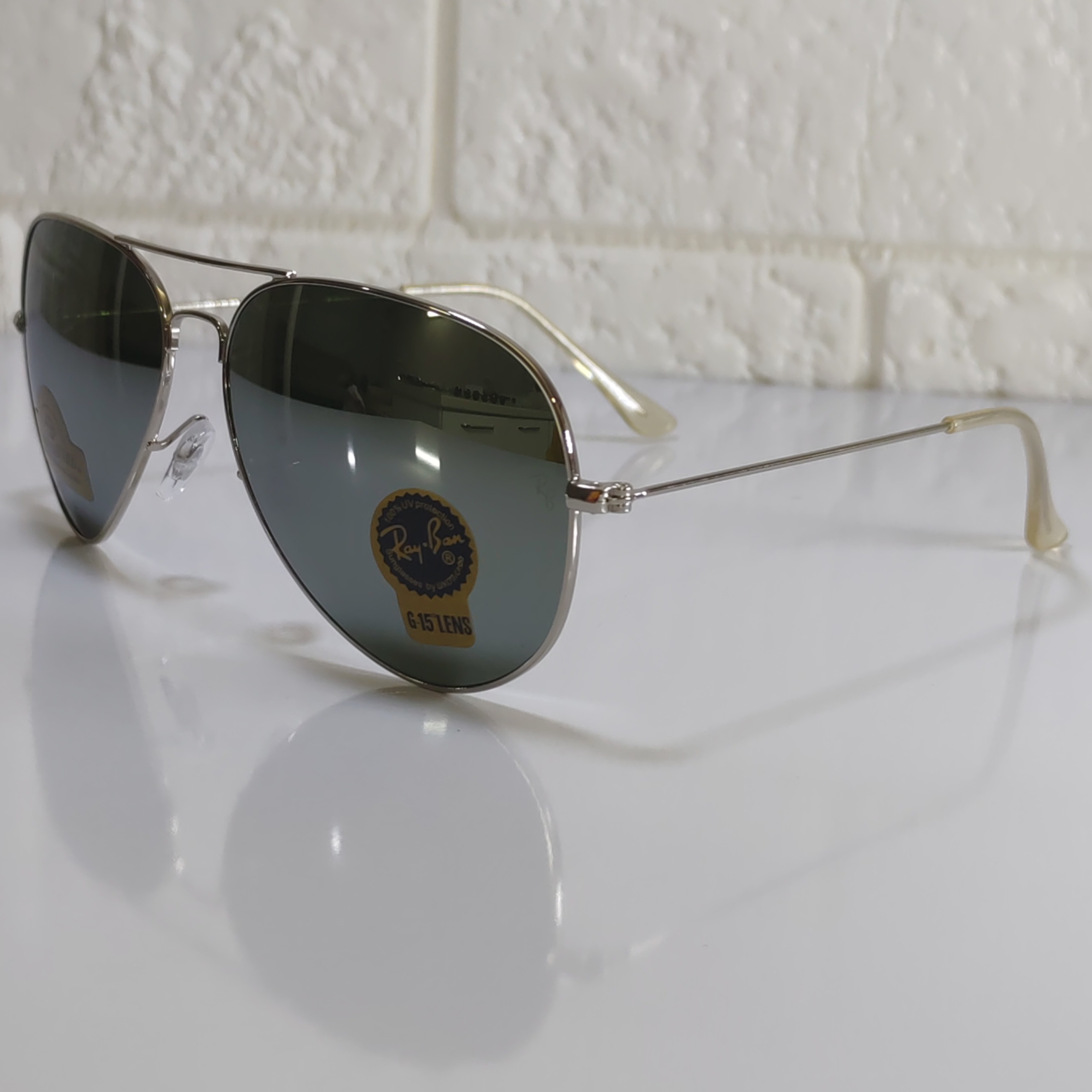 عینک آفتابی مردانه ریبن آمریکاآنتی رفلکس سبز 62