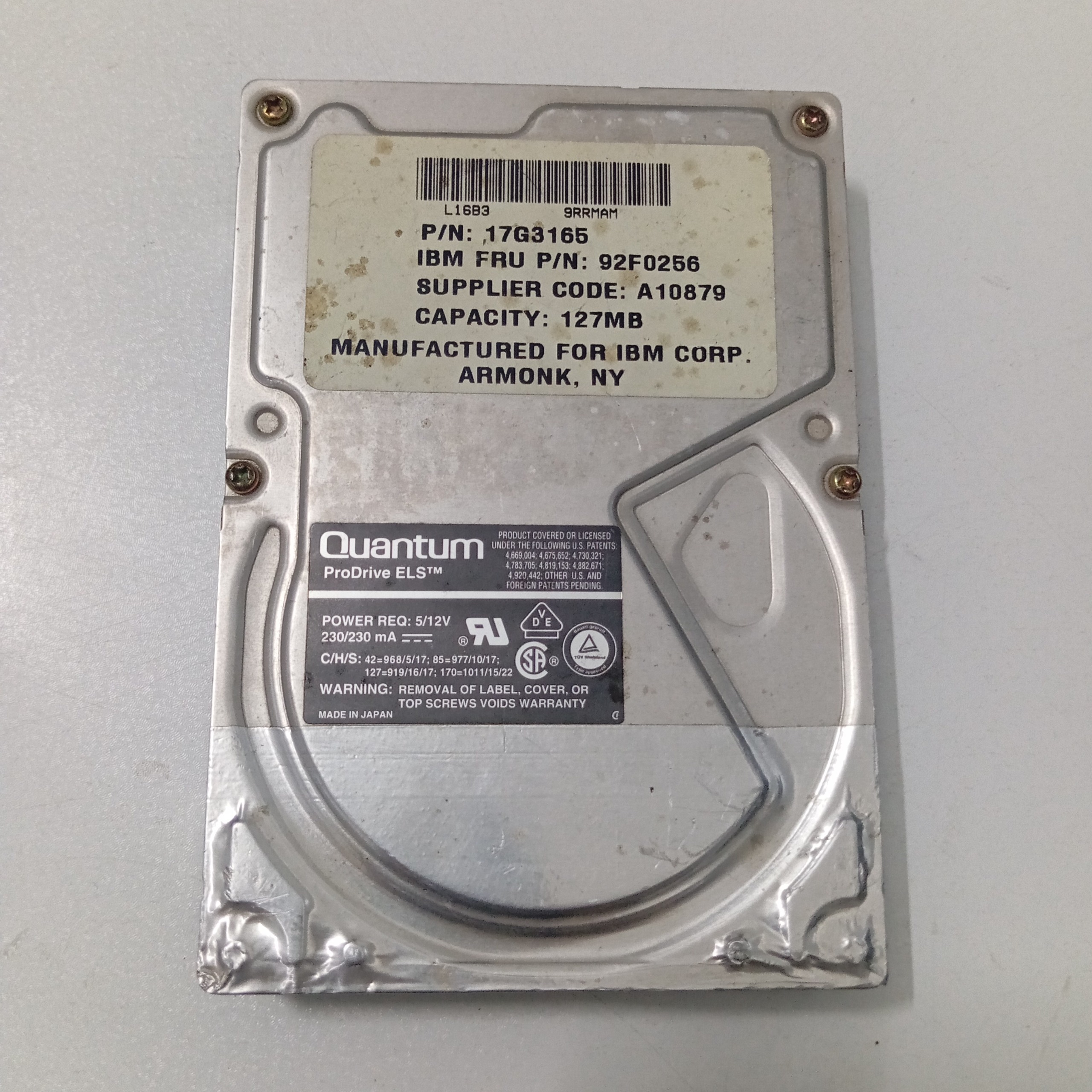 هارد 127MB Quantum