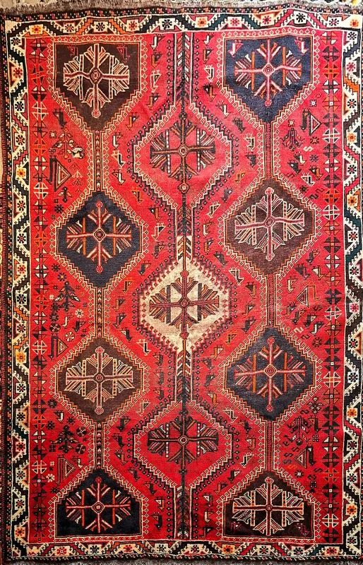 قالیچه 6متری وینتیج عشایری قشقایی